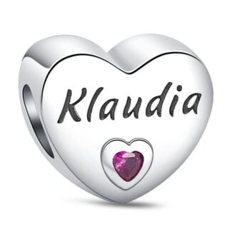 Charms do bransoletki Srebro 925 Imię Klaudia