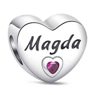 Charms do bransoletki Srebro 925 Imię Magda
