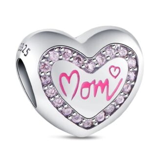 Charms do bransoletki Srebro 925 Serce Mama