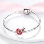 Charms do bransoletki Srebro 925 Serce przebite strzałą