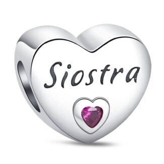 Charms do bransoletki Srebro 925 Siostra