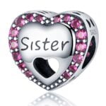 Charms do bransoletki Srebro 925 Sister Siostra