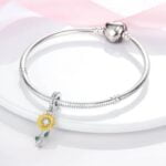 Charms do bransoletki Srebro 925 Słonecznik