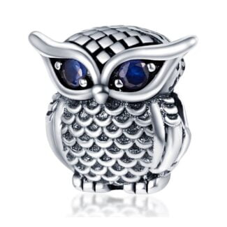 Charms do bransoletki Srebro 925 Sowa