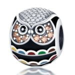 Charms do bransoletki Srebro 925 Sowa