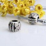 Charms do bransoletki Srebro 925 Sowa