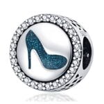 Charms do bransoletki Srebro 925 Kobiecy But na obcasie Charms do bransoletki Srebro 925 Kobiecy But na obcasie