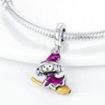 Charms do bransoletki Srebro 925 Czarownica na miotle