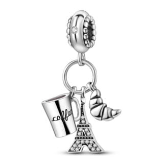Charms do bransoletki Srebro 925 Wieża Eiffla