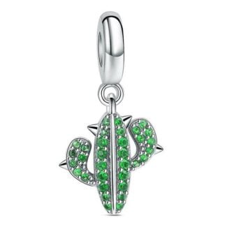Charms do bransoletki Srebro 925 Kaktus