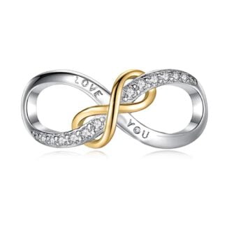 Charms do bransoletki Srebro 925 Nieskończona Miłość