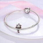 Charms do bransoletki Srebro 925 Małpa