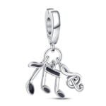 Charms do bransoletki Srebro 925 Nuty Klucz Wiolinowy Charms do bransoletki Srebro 925 Nuty Klucz Wiolinowy