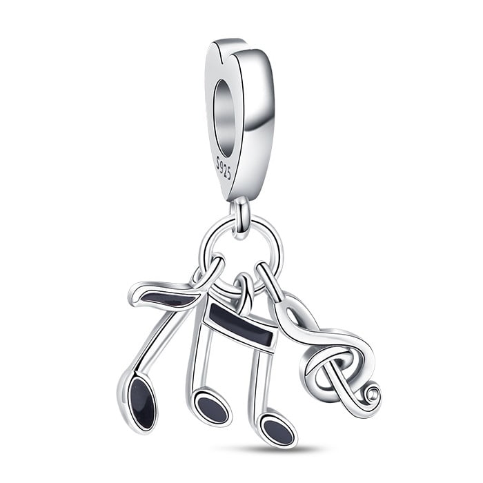 Charms do bransoletki Srebro 925 Nuty Klucz Wiolinowy Charms do bransoletki Srebro 925 Nuty Klucz Wiolinowy