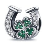 Charms do bransoletki Srebro 925 Podkowa i Koniczyna