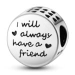 Charms do bransoletki Srebro 925 Siostry Przyjaciółki