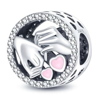 Charms do bransoletki Srebro 925 Przysięga Miłosna