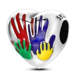 Charms do bransoletki Srebro 925 Dłonie