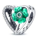 Charms do bransoletki Srebro 925 Koniczynka