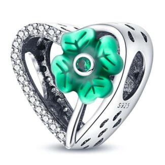 Charms do bransoletki Srebro 925 Koniczynka