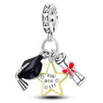 Charms do bransoletki Srebro 925 Absolwent