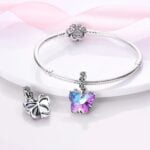 Charms do bransoletki Srebro 925 Motyl Charms do bransoletki Srebro 925 Motyl