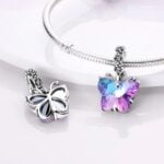 Charms do bransoletki Srebro 925 Motyl Charms do bransoletki Srebro 925 Motyl