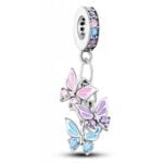 Charms do bransoletki Srebro 925 Motyle Charms do bransoletki Srebro 925 Motyle