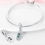 Charms do bransoletki Srebro 925 Koniczynka