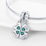 Charms do bransoletki Srebro 925 Koniczynka