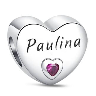 Charms do bransoletki Srebro 925 Imię Paulina