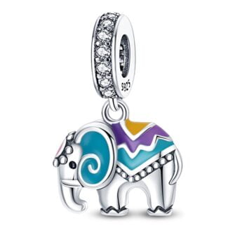 Charms do bransoletki Srebro 925 Słoń Indyjski