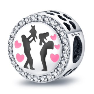 Charms do bransoletki Srebro 925 Rodzina