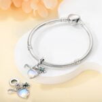 Charms do bransoletki Srebro 925 Znak Nieskończoności Serce Koniczynka Charms do bransoletki Srebro 925 Znak Nieskończoności Serce Koniczynka
