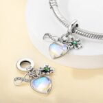 Charms do bransoletki Srebro 925 Znak Nieskończoności Serce Koniczynka Charms do bransoletki Srebro 925 Znak Nieskończoności Serce Koniczynka