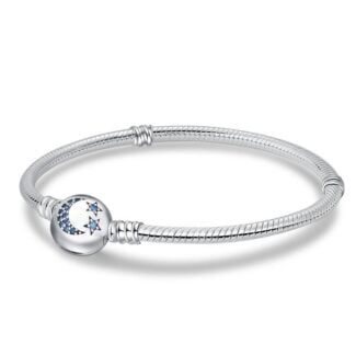 Bransoletka modułowa typu Pandora Apart Srebro 925 Księżyc i Gwiazdy