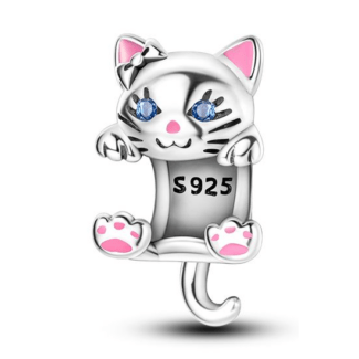 Charms do bransoletki Srebro 925 Kotka