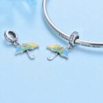 Charms do bransoletki Srebro 925 Tęczowy Parasol