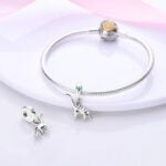 Charms do bransoletki Srebro 925 Dinozaur Brontozaur