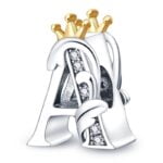 Charms do bransoletki Srebro 925 Litera A