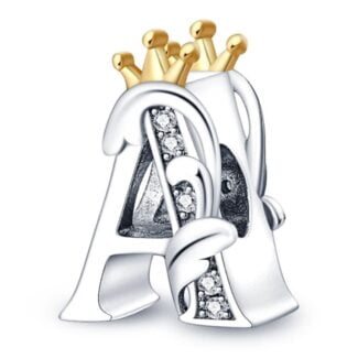 Charms do bransoletki Srebro 925 Litera A