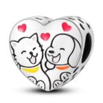 Charms do bransoletki Srebro 925 Kot i Pies