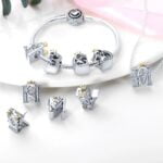 Charms do bransoletki Srebro 925 Litera A