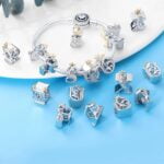 Charms do bransoletki Srebro 925 Litera A