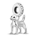 Charms do bransoletki Srebro 925 Pies Beagle