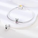 Charms do bransoletki Srebro 925 Pies i Kość