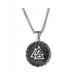 Naszyjnik Wisiorek męski Nordycki Symbol Valknut