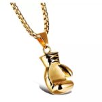 Naszyjnik męski Rękawica Bokserska Złota