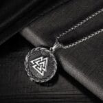 Naszyjnik Wisiorek męski Nordycki Symbol Valknut