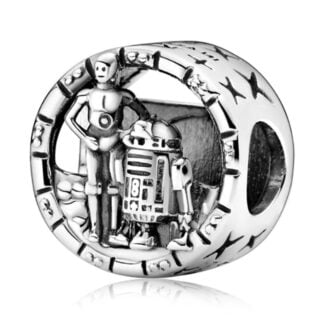 Charms do bransoletki Srebro 925 Star Wars C-3PO i BB-8